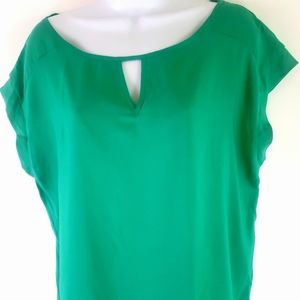 New York & Company Womens Green Shirt L